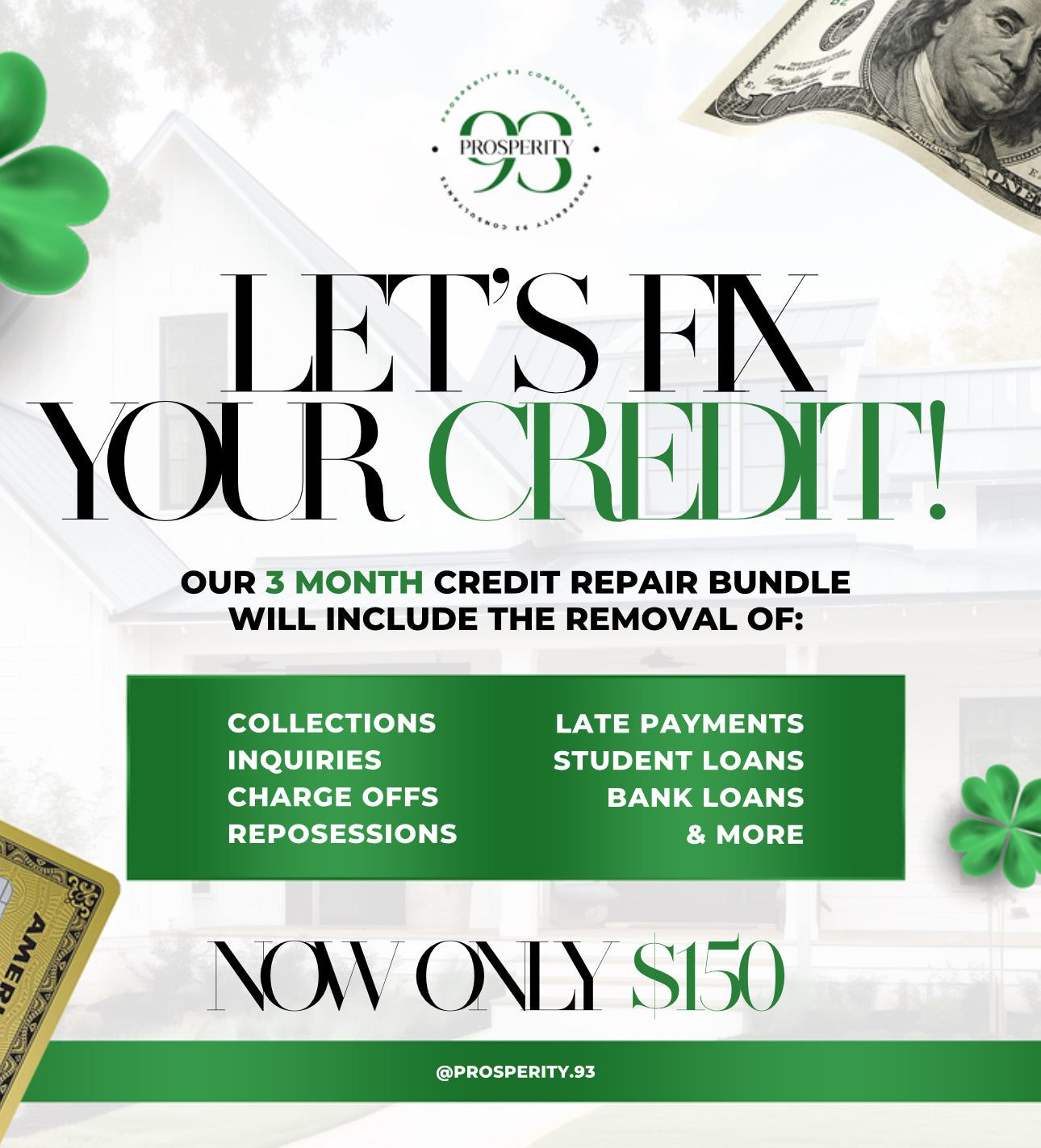 3 Month Credit Repair Basic Package