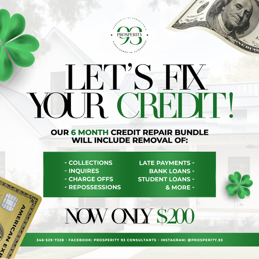 6 Month Credit Repair Basic Package